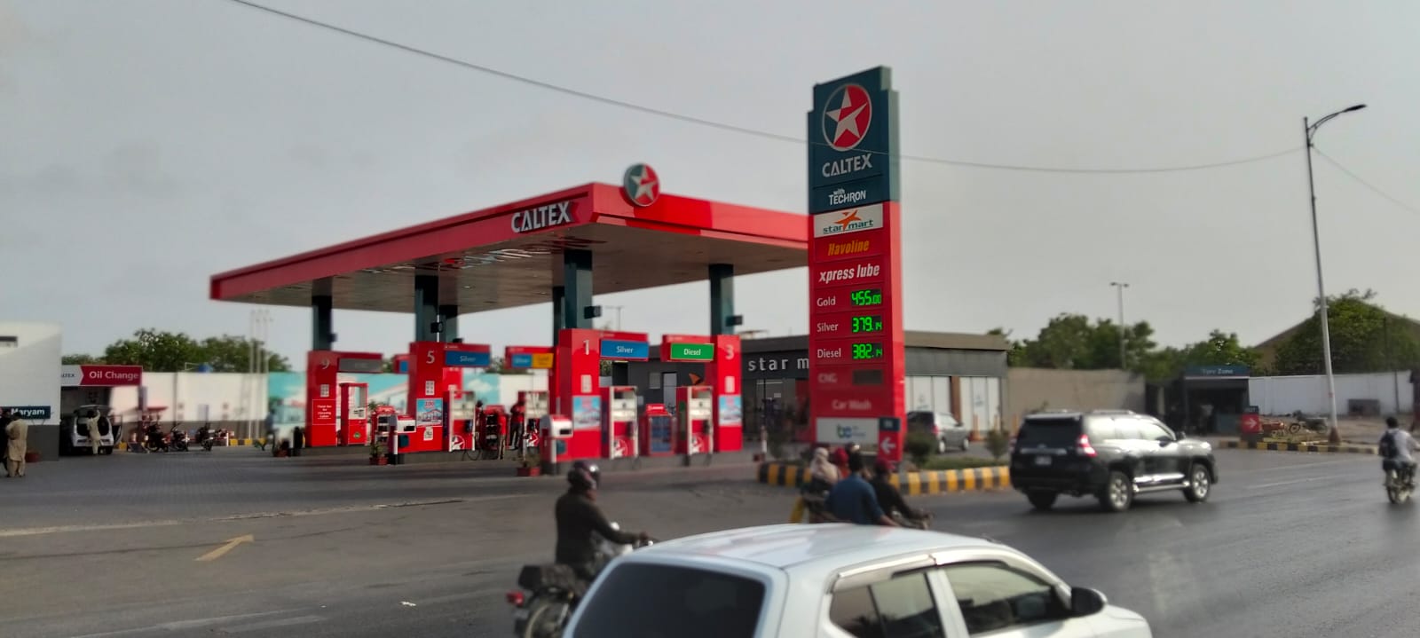 Transport and fleet vehicles at Maryam Taj Caltex